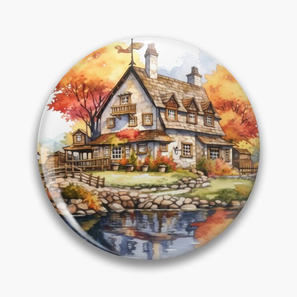 Item preview, Quaint Country Inn Clipart, Charming Accommodation, Rustic Hospitality, Countryside Escape, Cozy Retreat, Rural Getaway, Quaint Lodging designed and sold by CoolorPaint.