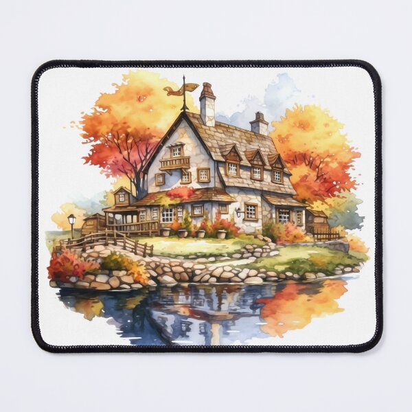 Item preview, Quaint Country Inn Clipart, Charming Accommodation, Rustic Hospitality, Countryside Escape, Cozy Retreat, Rural Getaway, Quaint Lodging designed and sold by CoolorPaint.