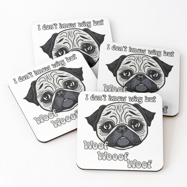 Item preview, Pug unexpected woof designed and sold by Pug-Obsession.
