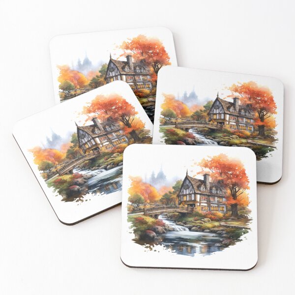 Item preview, Quaint Country Inn Clipart, Charming Accommodation, Rustic Hospitality, Countryside Escape, Cozy Retreat, Rural Getaway, Quaint Lodging designed and sold by CoolorPaint.