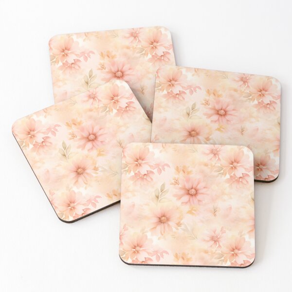 Item preview, Peach Blossoms: Pastel Flower Pattern designed and sold by Nange and Gabe.