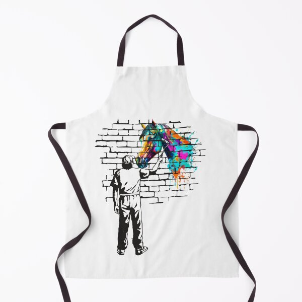 Item preview, Horse Brick wall painting designed and sold by HandicraftArt.
