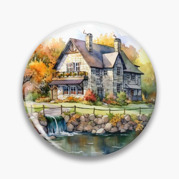 Item preview, Quaint Country Inn Clipart, Charming Accommodation, Rustic Hospitality, Countryside Escape, Cozy Retreat, Rural Getaway, Quaint Lodging designed and sold by CoolorPaint.