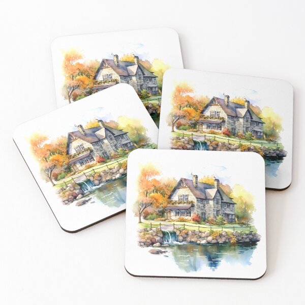 Item preview, Quaint Country Inn Clipart, Charming Accommodation, Rustic Hospitality, Countryside Escape, Cozy Retreat, Rural Getaway, Quaint Lodging designed and sold by CoolorPaint.