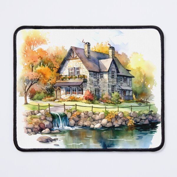 Item preview, Quaint Country Inn Clipart, Charming Accommodation, Rustic Hospitality, Countryside Escape, Cozy Retreat, Rural Getaway, Quaint Lodging designed and sold by CoolorPaint.