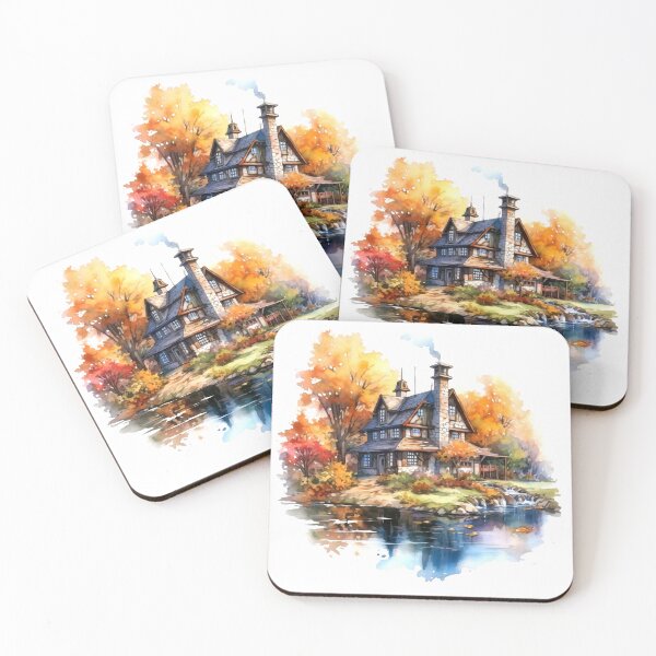 Item preview, Quaint Country Inn Clipart, Charming Accommodation, Rustic Hospitality, Countryside Escape, Cozy Retreat, Rural Getaway, Quaint Lodging designed and sold by CoolorPaint.