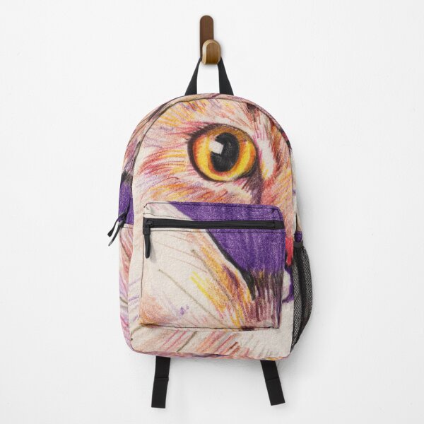 Item preview, Tiger cat with purple background, pencil illustration designed and sold by HelenDBVickers.