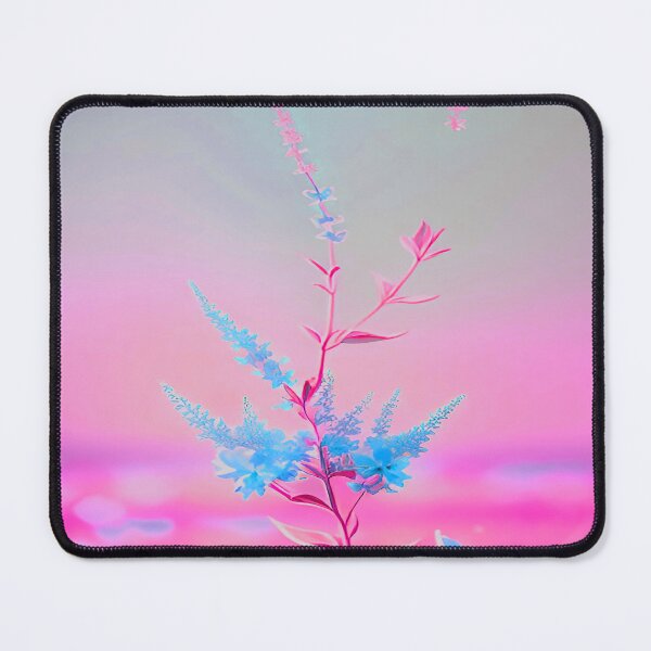Item preview, Blue Flower Pink Background Liliac designed and sold by deniselynnimage.