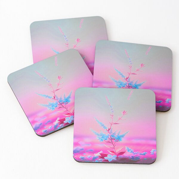 Item preview, Blue Flower Pink Background Liliac designed and sold by deniselynnimage.