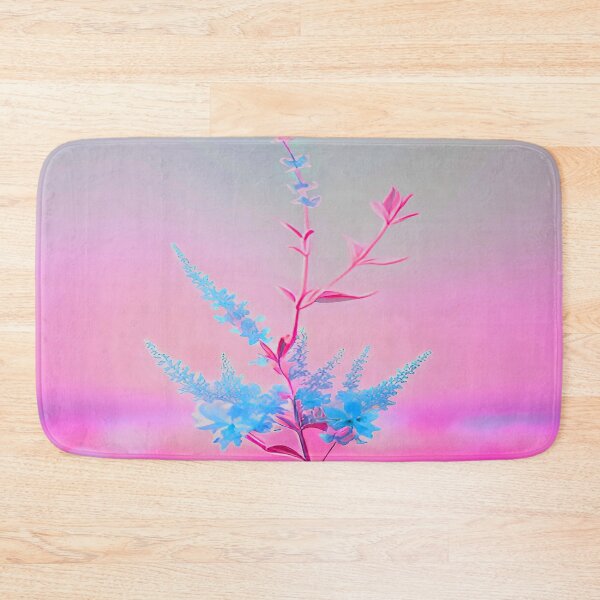 Item preview, Blue Flower Pink Background Liliac designed and sold by deniselynnimage.