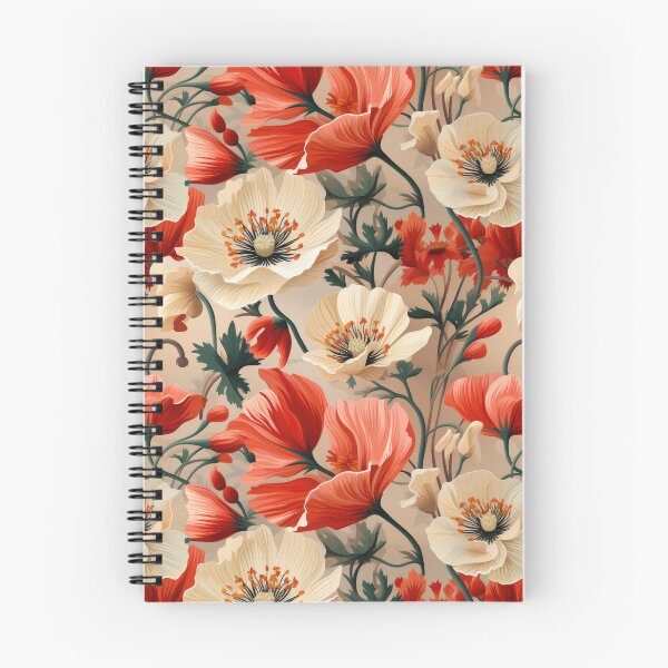 Item preview, Vibrant Poppy Blossoms Surrounded by Lush Greenery designed and sold by Monochrome-Dog.
