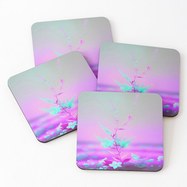Item preview, Aqua Flower Pink Background designed and sold by deniselynnimage.