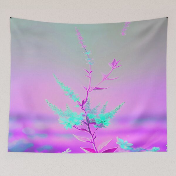 Item preview, Aqua Flower Pink Background designed and sold by deniselynnimage.