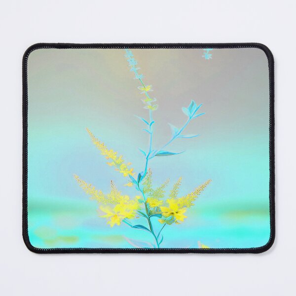 Item preview, Yellow Flower Blue Background designed and sold by deniselynnimage.