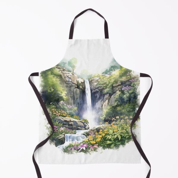 Item preview, Picturesque Waterfall Clipart, Scenic Beauty, Captivating Cascade, Breathtaking Falls, Majestic Water, Nature's Wonder, Picturesque View designed and sold by CoolorPaint.