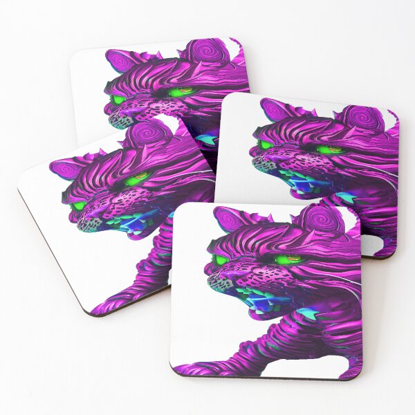 Artikelvorschau, Katze Crazy Tiger Hot Pink entworfen und verkauft von deniselynnimage.