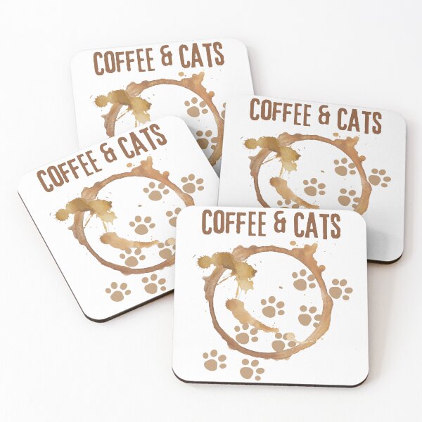 Item preview, coffee and cats designed and sold by T-shirtJohny.