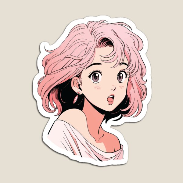 Item preview, Vintage Manga Waifu 6 designed and sold by Majimashoka.