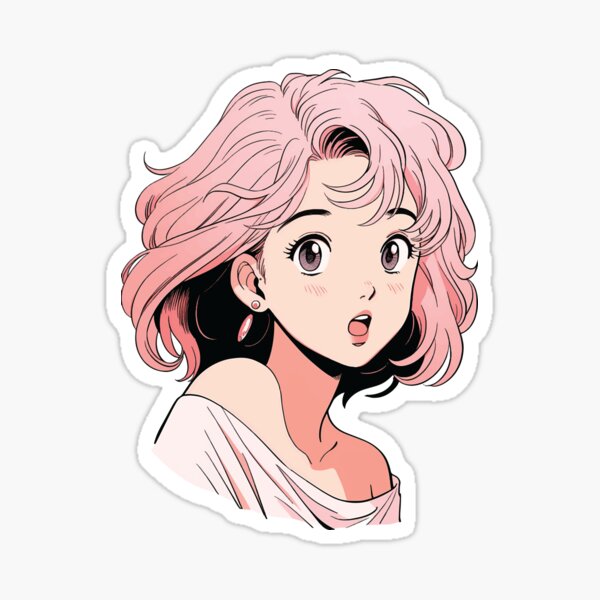 Item preview, Vintage Manga Waifu 6 designed and sold by Majimashoka.