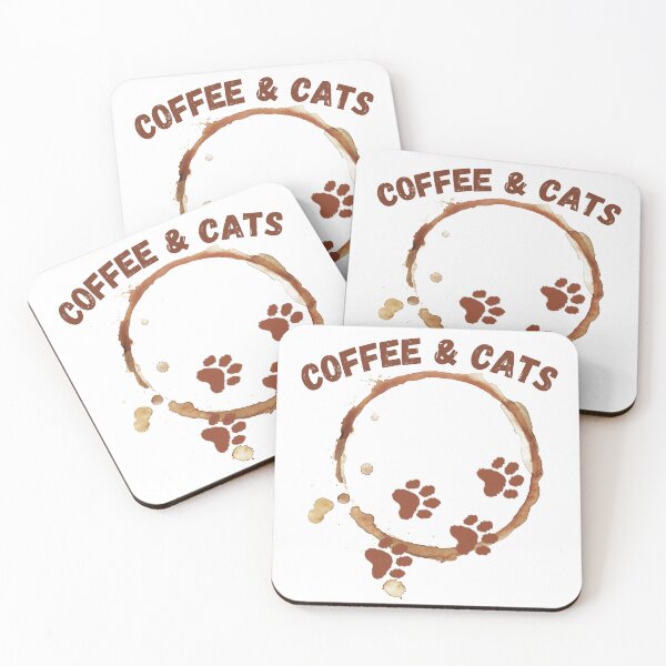 Item preview, coffee and cats designed and sold by T-shirtJohny.