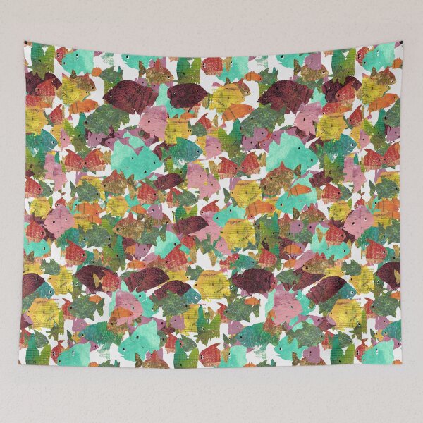 Item preview, Layered Freshwater Fish Print designed and sold by ginaisarty.