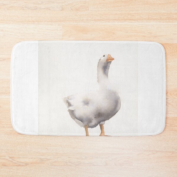 Item preview, Goose watercolor painting nursery artwork home decor, colorful watercolor painting goose designed and sold by rfoxphoto.