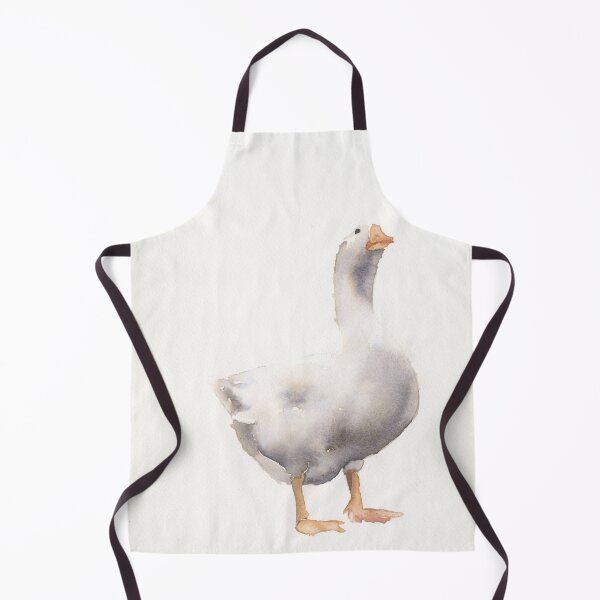 Item preview, Goose watercolor painting nursery artwork home decor, colorful watercolor painting goose designed and sold by rfoxphoto.