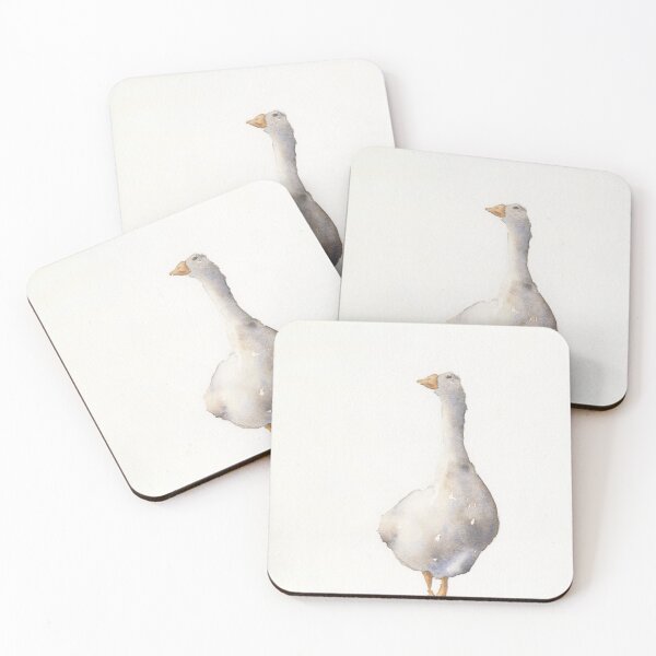 Item preview, Watercolor painting goose fine art kids room decor, watercolor painting duck  designed and sold by rfoxphoto.