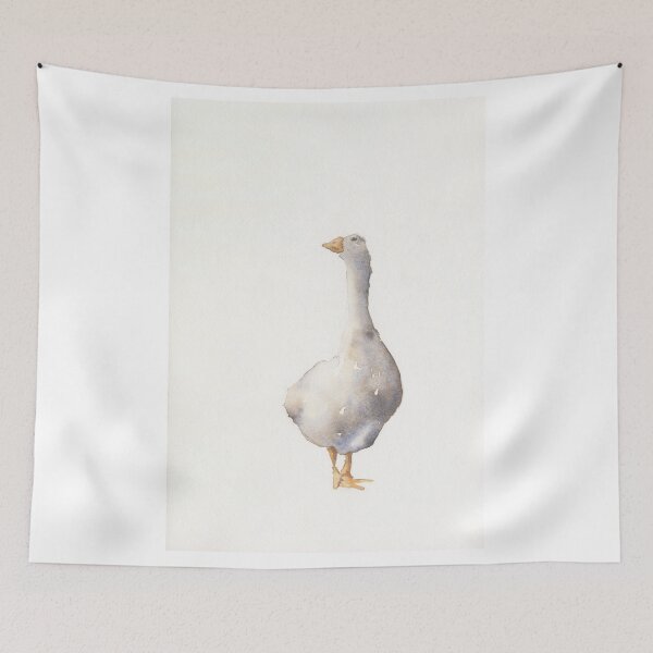 Item preview, Watercolor painting goose fine art kids room decor, watercolor painting duck  designed and sold by rfoxphoto.