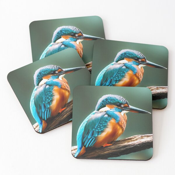 Item preview, Kingfisher Bird on a Branch photo designed and sold by CattyCornerPOD.