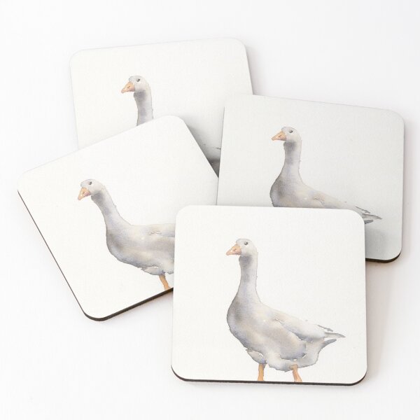 Item preview, Watercolor painting goose fine art kids room decor, watercolor painting duck designed and sold by rfoxphoto.