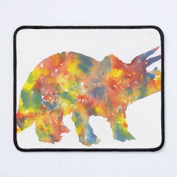 Item preview, Kids room artwork dinosaur colorful watercolor painting, trendy wall art handmade home  designed and sold by rfoxphoto.