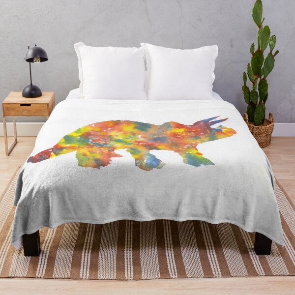 Item preview, Kids room artwork dinosaur colorful watercolor painting, trendy wall art handmade home designed and sold by rfoxphoto.