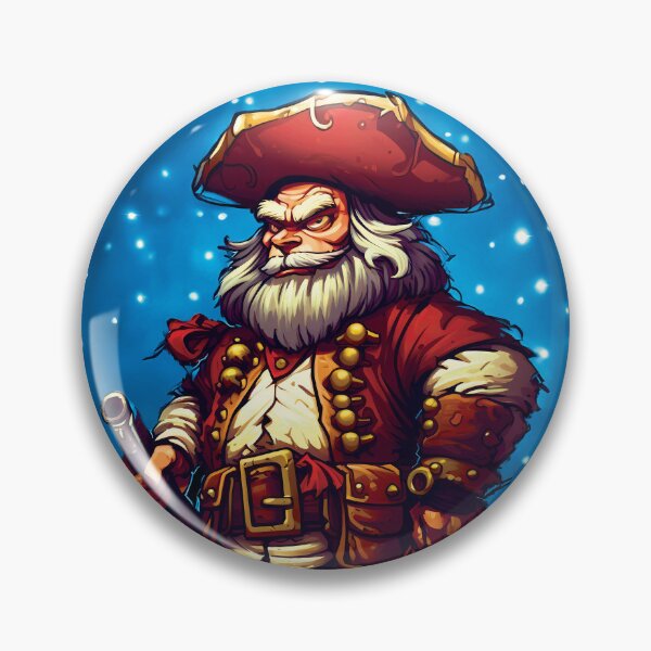 Item preview, Grumpy Pirate Santa designed and sold by Rickie Pauley.