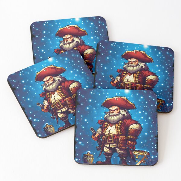Item preview, Grumpy Pirate Santa designed and sold by Rickie Pauley.