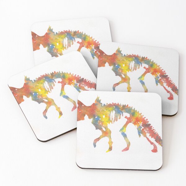 Item preview, Kids room artwork dinosaur colorful watercolor painting, trendy wall art handmade home decor dino illustration designed and sold by rfoxphoto.