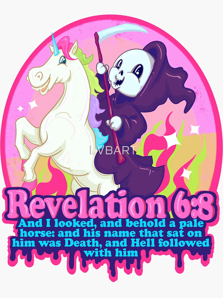 Revelation 6:8 Sticker for Sale by LVBART
