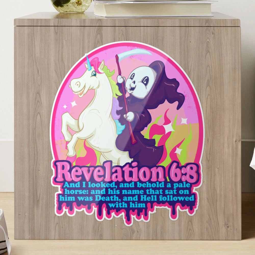 Revelation 6:8 Sticker for Sale by LVBART