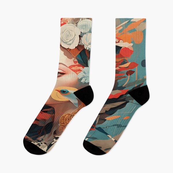 Item preview, Artistic Harmony: The Fusion of Styles in a Female Portrait designed and sold by InsaneLEDP.