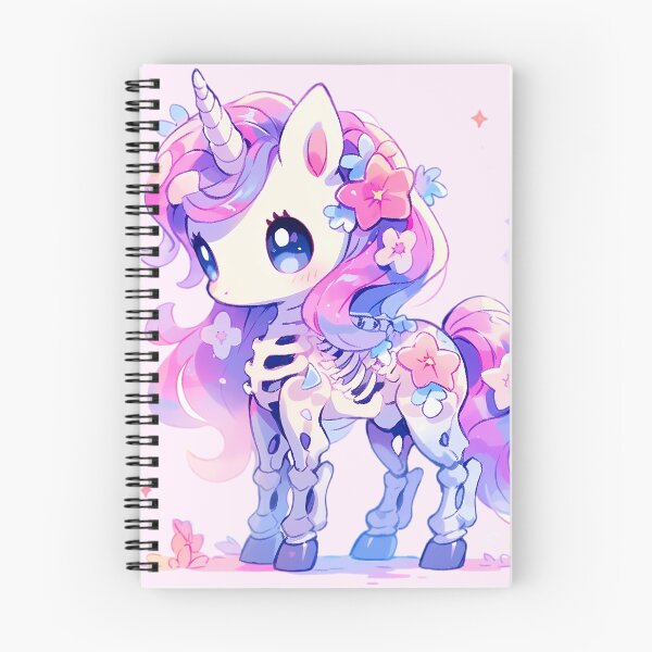 Item preview, Cute Kawaii Pastel Skeleton Unicorn designed and sold by PastelMagic.