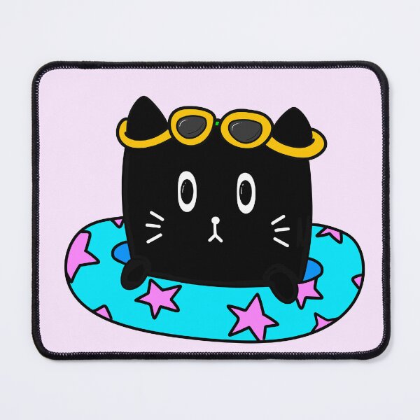 Item preview, Summer cat friend - black designed and sold by ScrimblyStudios.