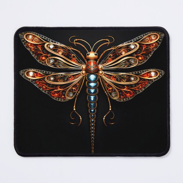 Item preview, fire metallic dragonfly designed and sold by boldbrushstroke.