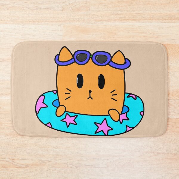 Item preview, Summer cat friend - ginger  designed and sold by ScrimblyStudios.