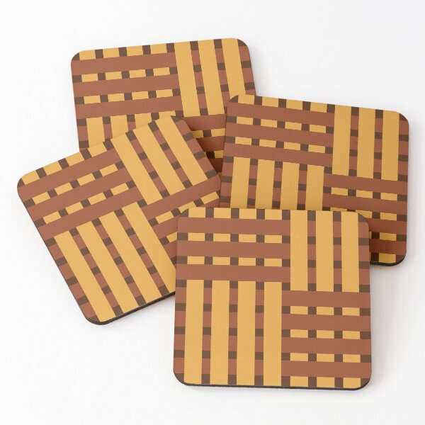 Item preview, Fabric Weave Design - Matt Rib Weave Irregular Pattern - Orange and Gold designed and sold by DesignCentrum.