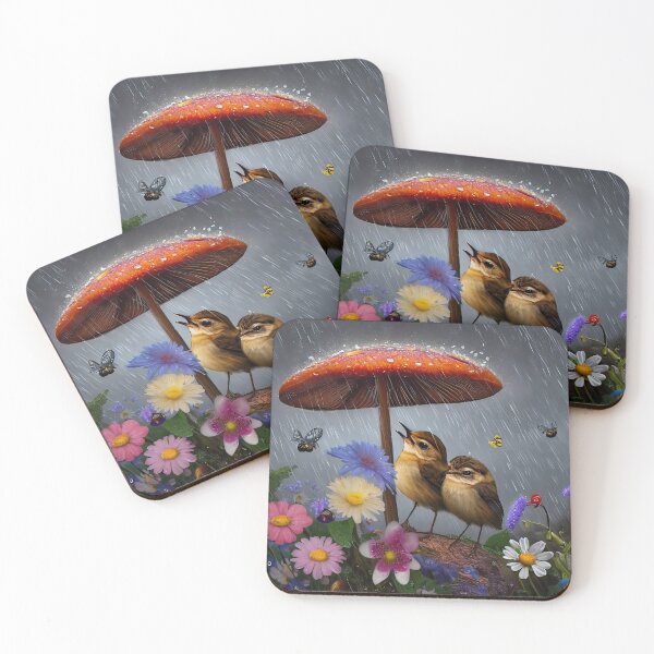 Item preview, It's Raining Wrens! Birds designed and sold by CattyCornerPOD.