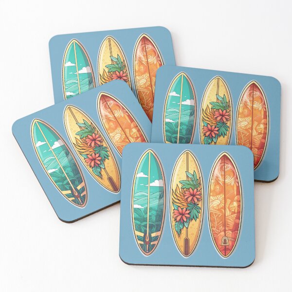 Item preview, Riding the Rainbow Waves: A Vibrant Surfboard Adventure designed and sold by A2Z-Printz.