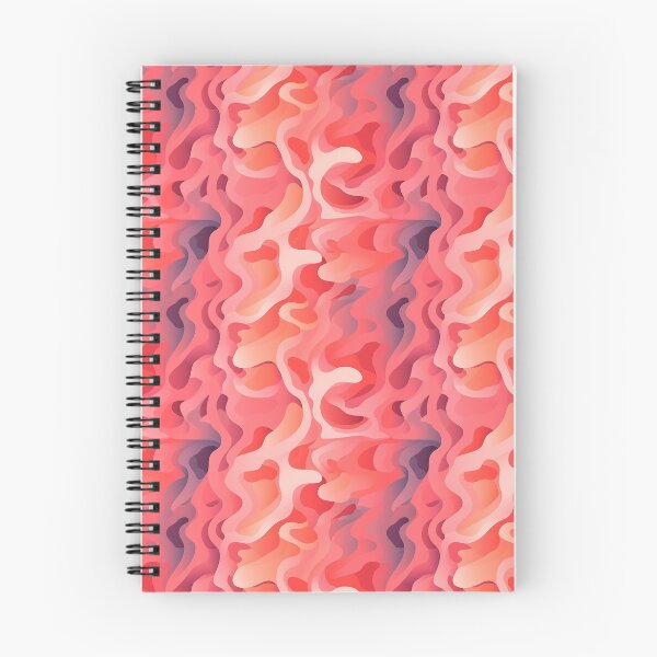 Item preview, Abstract Waves Pink & Orange Seamlessly Repeating Pattern designed and sold by PatternsFTW.