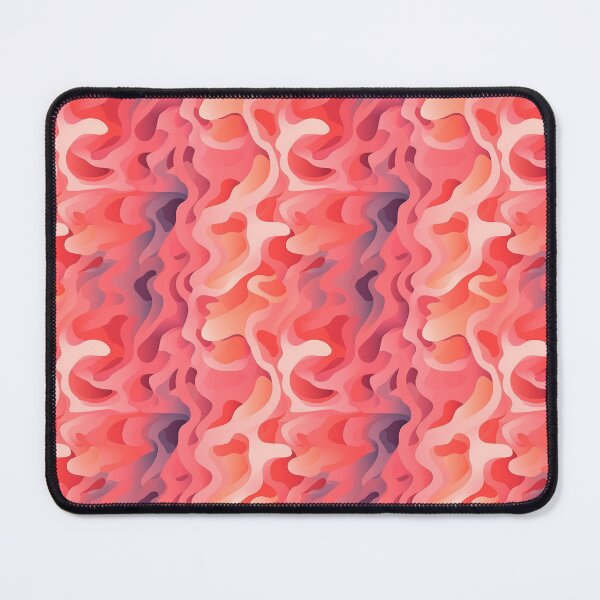 Aperçu de l'œuvre Vagues abstraites rose et orange motif répétitif de manière transparente créée et vendue par PatternsFTW.