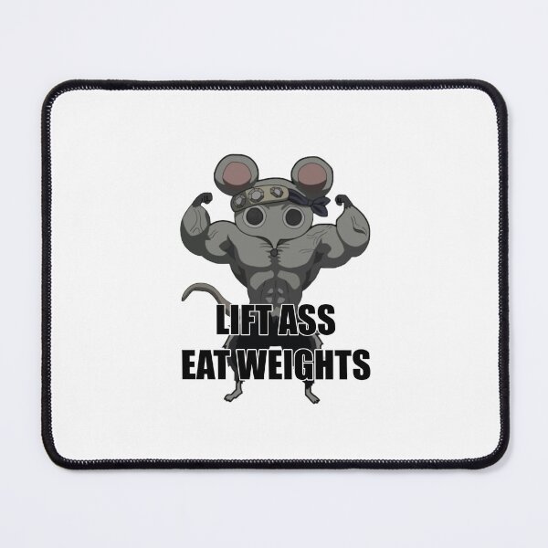 Item preview, Gym Motivation Meme Mouse Weight Lift designed and sold by pagan-mouse.
