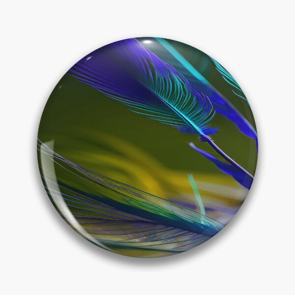 Item preview, Feathers Navy Blue with Yellow Sunset designed and sold by deniselynnimage.